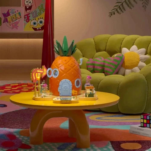 AREA-X AB0032 SpongeBob Pineapple House building blocks Set Bricks Kids Toy