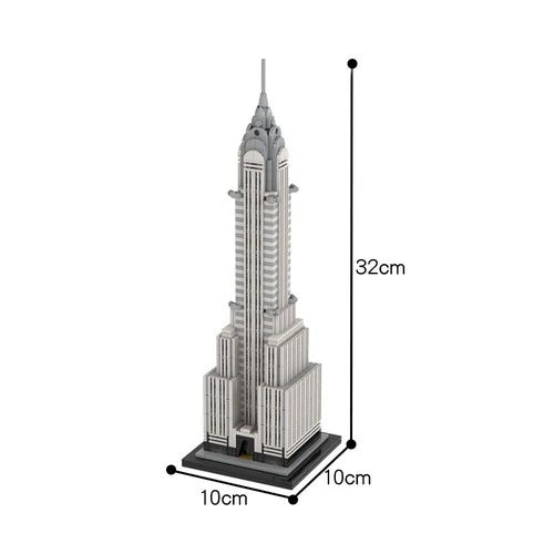 Compatible Modular Chrysler Building Model Skyscraper 810 Building Kit