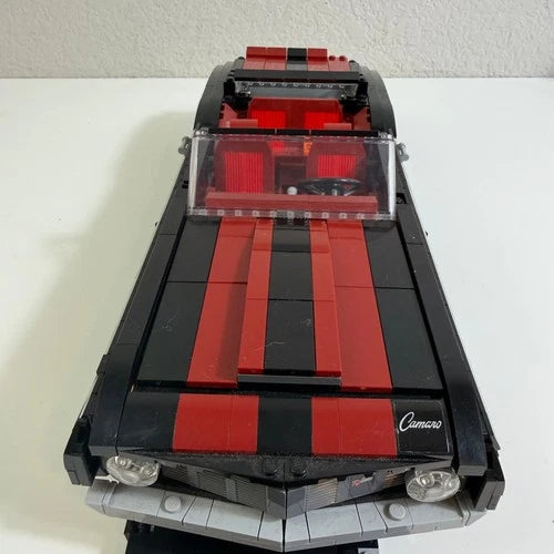 LEGO Icons Chevrolet Camaro Z28 10304 1969 Muscle Car Black Red Stripes Set