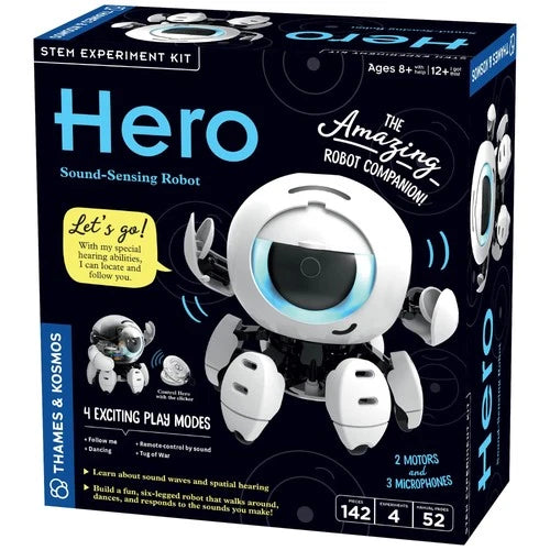 Thames & Kosmos Hero Sound-Sensing Robot STEM Experiment Kit 620398