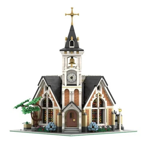 Modubrix MOC: Medieval St. Joseph Memorial Church 3117 Parts Building Toys