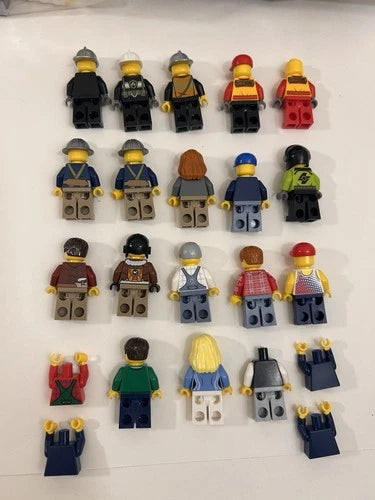 Huge LEGO City Lot Minifigures, Bricks, Police, Crooks, Fire Fighters etc.