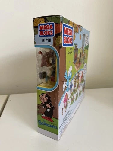 VERY RARE 2011 Mega Bloks Smurfs Gargamel & Azrael set 10718 60 pcs.