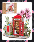 Rolife 3D Puzzle Kit for Adults Blossom Book Booth Model Building Set