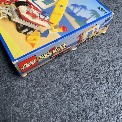 LEGO Town 6351 Surf N’ Sail Camper W/Box & Books Great Shape