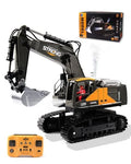 US 1/16 Orange Alloy RC Excavator 16 Channel Radio Control Metal Digger 689 714A