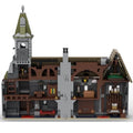 Modubrix Moc Building Block Gothic Style Haunted House Manor Brick Toy 1082 Part