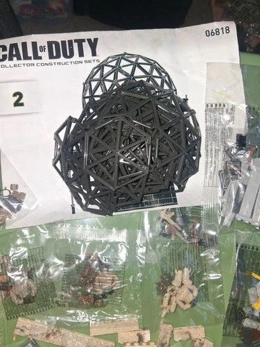 Mega Bloks ALL 3 FIGURES Call Duty Dome Battleground GUNS REPLACE PARTS lot
