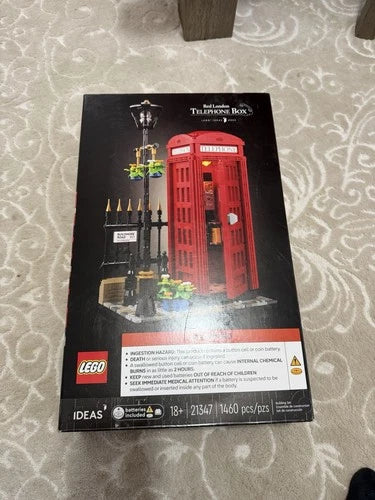 MEOW Ideas Red London Telephone Box 21347 Building Set 1460 pcs 18+