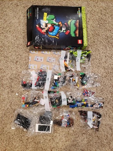 MEOW Super Mario: Super Mario World: Mario & Yoshi (71438) Open Box/Sealed Bags!