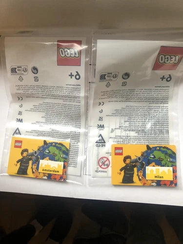 LEGO Exclusive MILAN & AMSTERDAM Tiles for Lego Store Sets- RARE, NEW Cannot Buy