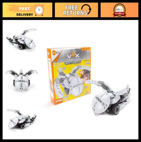 Battle Bot Construction Kit - HEXBUG VEX Robotics Warhead Toy for Kids, Fun STEM