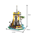 Sabre Island Tower MOC Building Pirate Outpost 1440 Pcs
