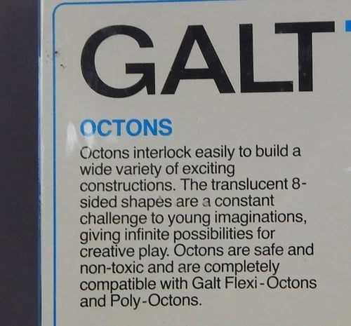 NEW Sealed 1970s Octons Galt Toys Interlock Building Construction Blocks Game
