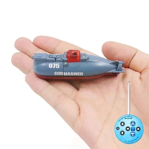 Mini RC Submarine Waterproof Remote Control Boat 23cm/9" 360° Turning Diving Toy
