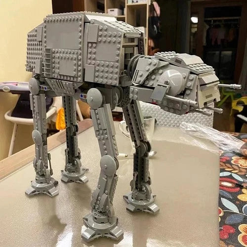 Moc Space At-at Walker Building Blocks Set with Figures Compatible 75288 Diy Toy
