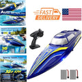 Upgraded 14 Inch RC Boat for Kids Blue Color with Auto Self Righting Hull