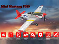 2.4G RC Plane 4CH P51 Mustang Airplane Aerobatic Stunt 761-5 RTF w/Stabilization