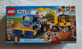 NEW Lego CITY 60152 Sweeper and Excavator. Construction. Great Vehicles. Truck