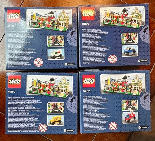NEW Sealed LEGO Toys R Us Bricktober 2014 Lot of 4 Sets 40180 40181 40182 40183