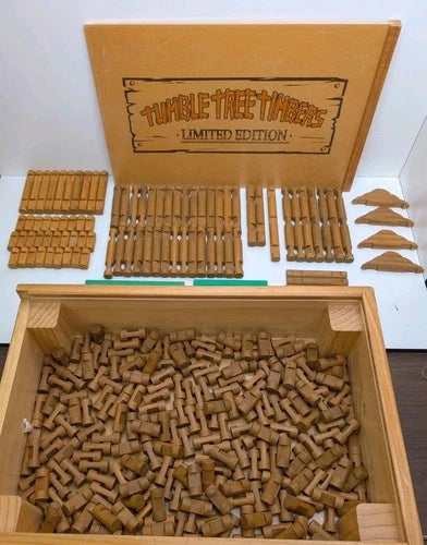 Tumble Tree Timbers Set with Rare Rolling Case 325 Pcs NICE and FREE SHIPPING