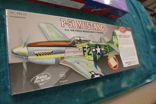 Guillows, "P-51 Mustang" Balsa R/C Plane Kit, 27 3/4" Sealed