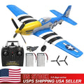 USA Volantex P51 Fighter 4CH RC Airplane Fixed Wing 6-Axis Gyro Aerobatic Glider