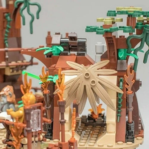 MOC Ewok Village Building Block Sets 1991pcs Star War Forest Scene model Bricks