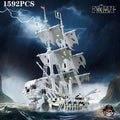 1592PCS Skeleton Ghost Ship Building Blocks Pirate Ship Set