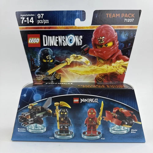 LEGO Dimensions Ninjago Team Pack 97 Pcs Cole & Kai 71207 Brand New NIB