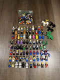 Lot Of 88 Lego Mini Figs+Acsessoires, Starwars, Marvel, DC, Pirates, Midevil