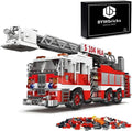 City Ladder Fire Truck Building Blocks Set (711 Pcs) Toy Station Firetruck Brick