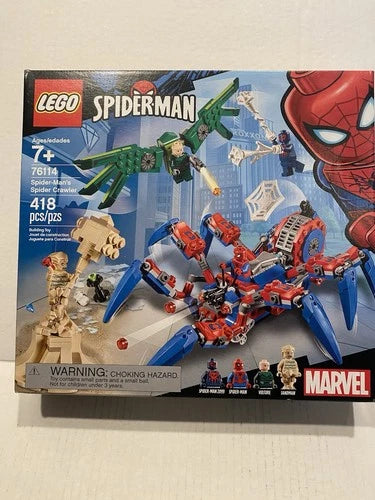 MEOW Marvel Spider-Man 76114 Spider-Man's Spider Crawler Brand New! Retired Rare