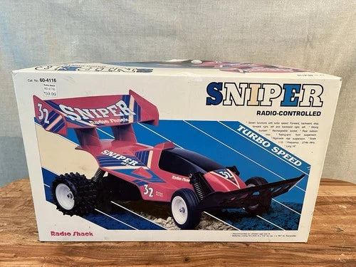 Vintage RadioShack Sniper Radio-Controlled 1:10 Scale RC Buggy 60-4116