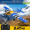 2.4G RC Airplane 4CH P51 Fighter Fixed Wing 6-Axis Gyro Aerobatic Glider Gift