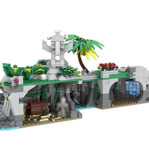 Custom MOC-225892 ISLAND for Pirates Theme Building Blocks Set 1856PCS