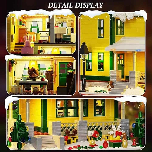 House from A Christmas Story Building Block Set w/ Lights – 1367 Pieces