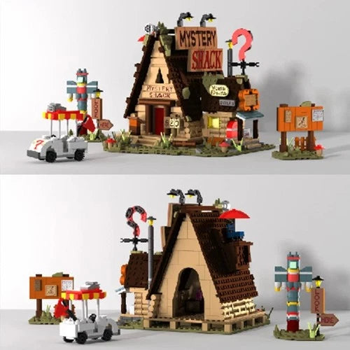 MOC Mystery Shack Gravity Falls Modular Building Brick Set –1125PCS City Creator