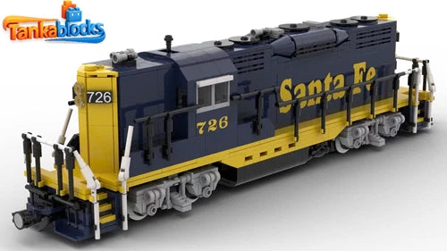 MOC-79701 - Santa Fe GP9 building blocks Toys Christmas gift