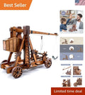 DIY 3D Wooden Puzzles for Adults Trebuchet Science Building Kit Model Catapul...