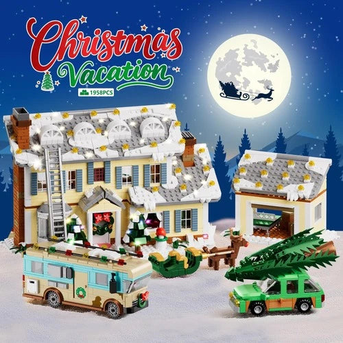 Building Set 5 in 1 LED Xmas Decor Toy Blocks 1958PCS Ages 8+