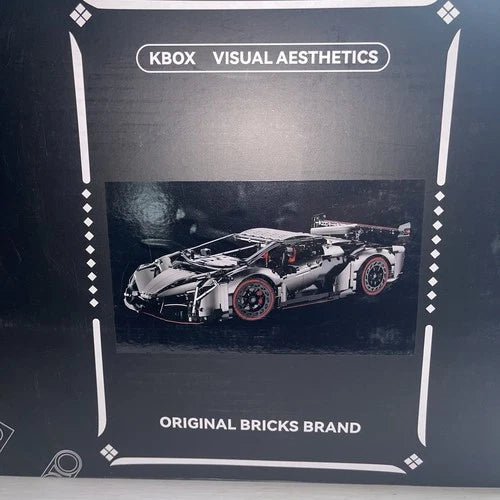 1:8 Technic Supercar 3358PCS Building Blocks Lamborghini Style Model Kit KBOX 10