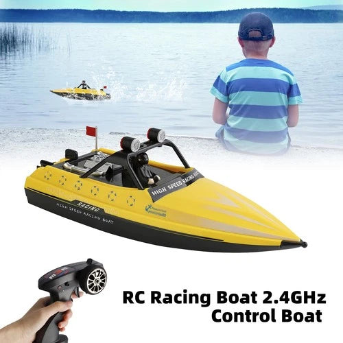 Wltoys WL917 RC Jet Boat RC Racing Boat 2.4GHz Remote Control Boat Toy Yellow US