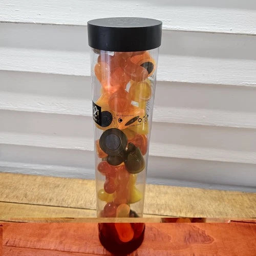 OLIBLOCK architectural building blocks 2001 -24 PC Set Clear Tube Orange
