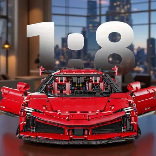 GULY 10623 "Ferrari SF90" Supercar Building Blocks Set 1:8 Scale