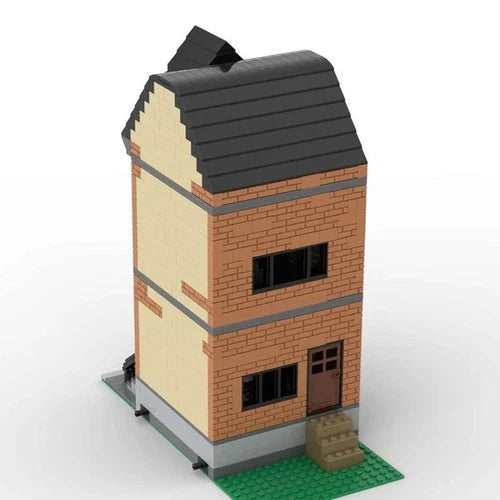 MOC-162599 Modular Brownstone House Building Block Model Brick Particle Set Cre