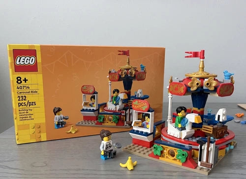 LEGO 40714 Carousel Ride 2024 Amusement Park Toy Building Set Ages 8+ 232 Pieces