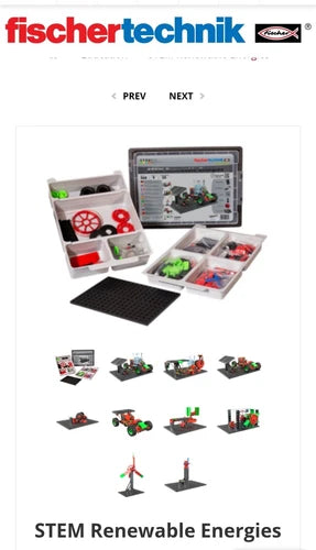 \*New\* fischertechnik education STEM Solar Renewable Energies MINT Kit 559881