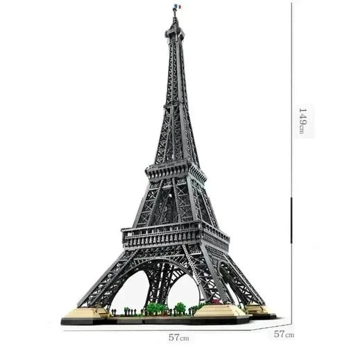 1.5M Eiffel Tower Building Block Assembly Kit 10001PCS Model Toy No Box