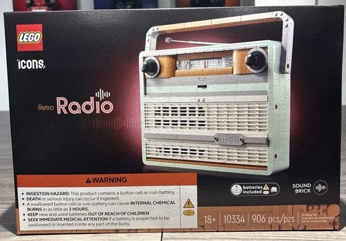 * RETIRED * MEOW Icons Retro Radio 📻 & Collectible Set 10334 NEW FACTORY SEALED